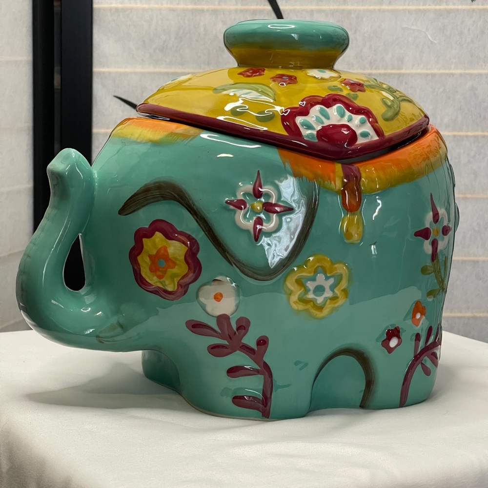 World Market Elephant Cookie Jar